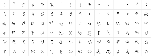 Be Aggressive Regular  glyph index