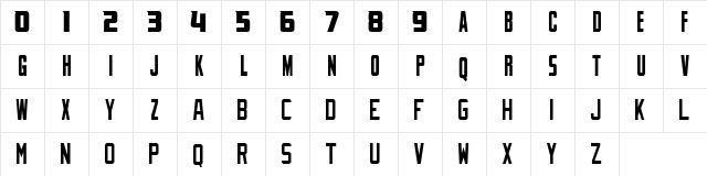 NHL Dallas Regular  glyph index