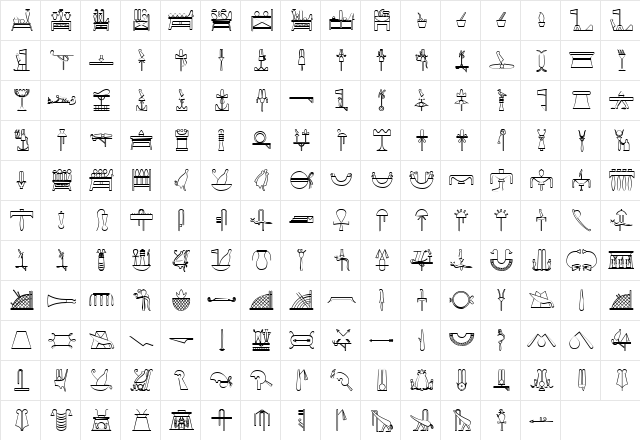 GlyphExtLibAA Medium  glyph index