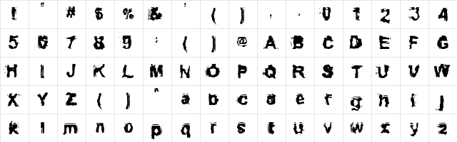 Conformyst Regular  glyph index