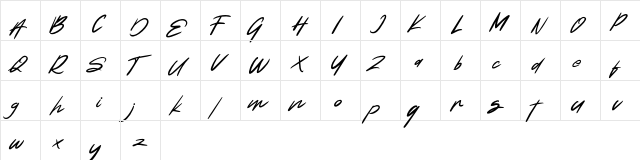 Natide Hegibe FREE Regular  glyph index