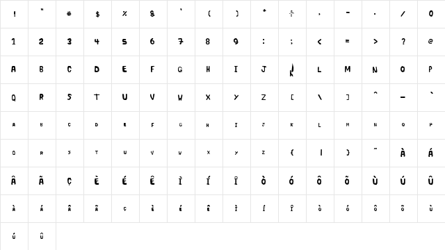 Serta 1  glyph index