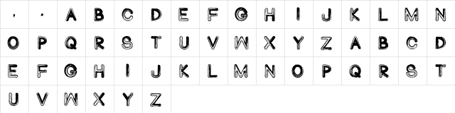 Abduco Regular  glyph index