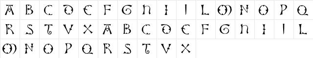 Lisbjerg Regular  glyph index