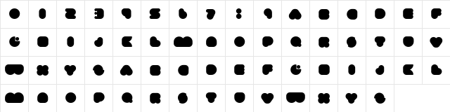 happyloverstown.eu - Umma Gomma - asmilefortimbuctu Regular  glyph index