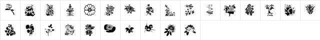 ryp_floral4 decorative  glyph index