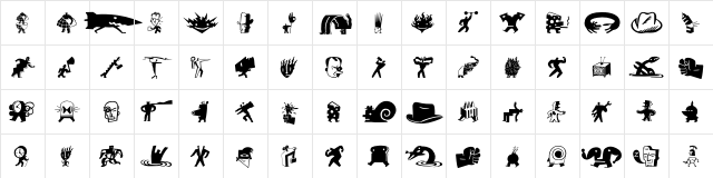BigCheeseDark A  glyph index