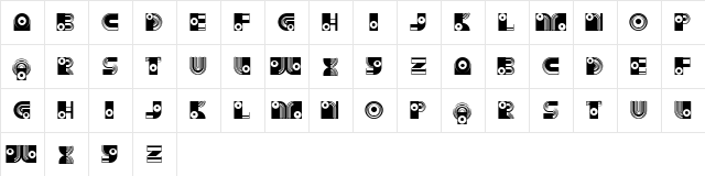 Fantasy Regular  glyph index