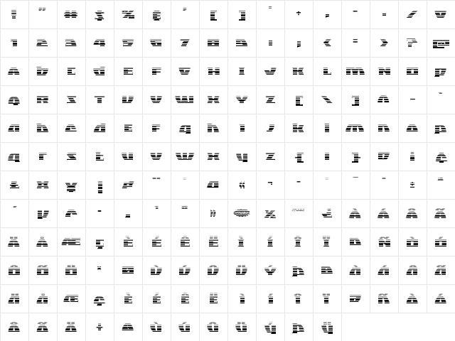 Black Bishop Gradient Regular  glyph index