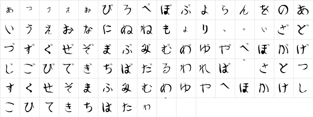 KasmirSSK Regular  glyph index