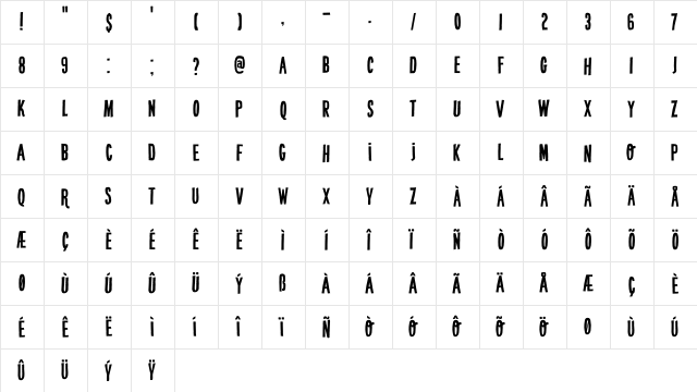 DK Crypt Regular  glyph index