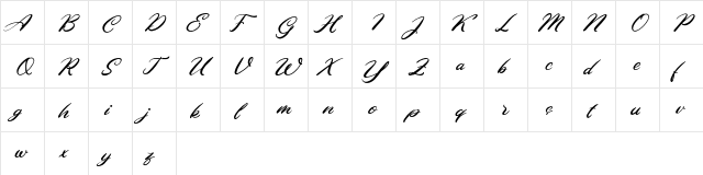 Ellena FREE Regular  glyph index