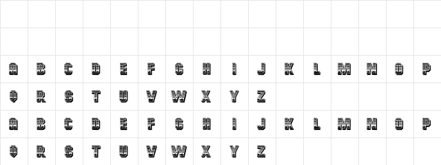 Cardiff Regular  glyph index