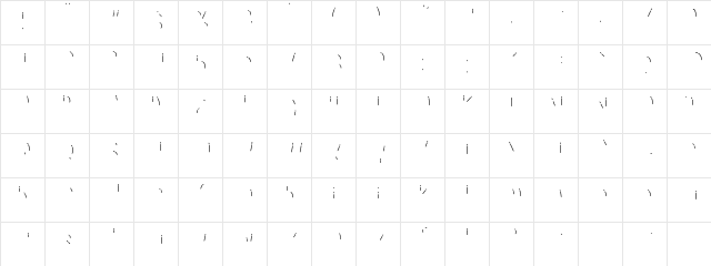 Baby Balloon Inner Regular  glyph index