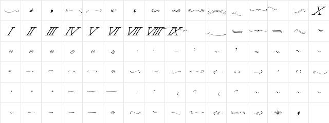 Machia Xtra Two Regular  glyph index
