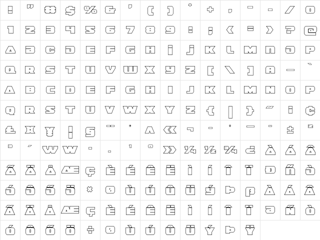 Guardian Outline Outline  glyph index