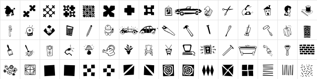 AcmeServices Regular  glyph index