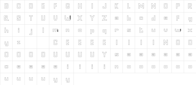 Goldin Finance DEMO Storoke Regular  glyph index