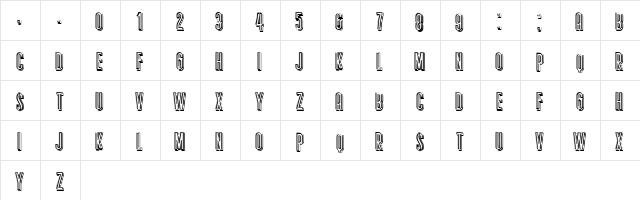 Dama Regular  glyph index