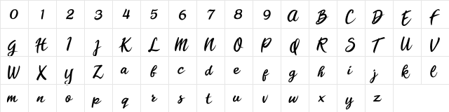 Florencia Blonde Florencia Blonde  glyph index