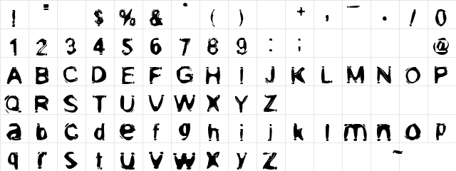 Glass Shelf Regular  glyph index