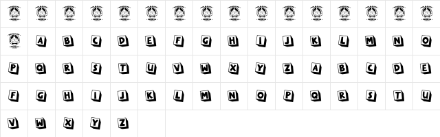 LOVE-YOU Regular  glyph index