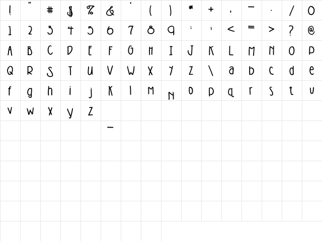 2Peas Sitcom 2Peas Sitcom  glyph index