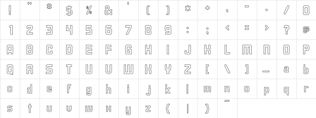 Upsilon Hollow Regular  glyph index