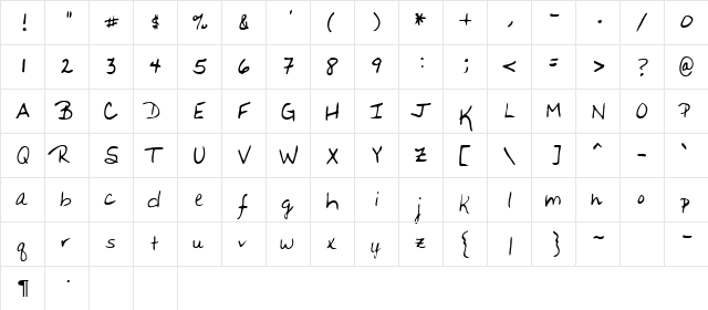 Basing Regular  glyph index