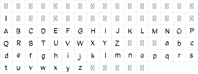 Dyobar Demo  glyph index