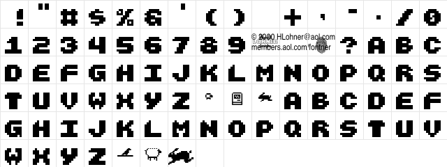 Larcher Regular  glyph index