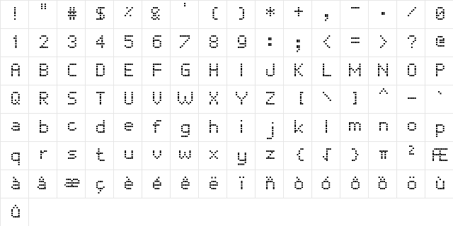 In Blue Special Edition Regular  glyph index