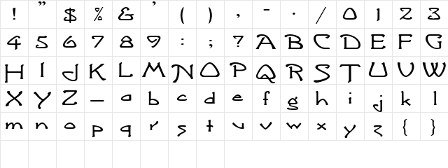 ArgonautExtended Regular  glyph index