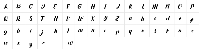 Quintuples Regular  glyph index
