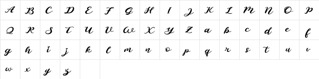 Starlight Demo Regular  glyph index