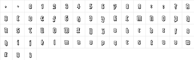 Robert Regular  glyph index