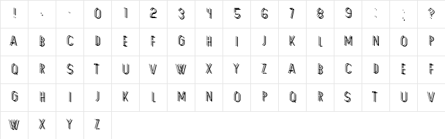 Familie Regular  glyph index