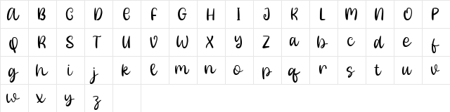 Decorate Demo Regular  glyph index