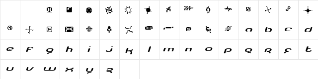 Crystopia Atmosphere  glyph index