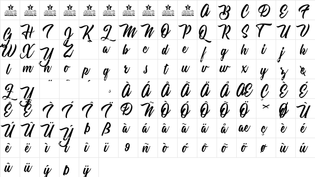 Summer Daisy Personal Use Regular  glyph index