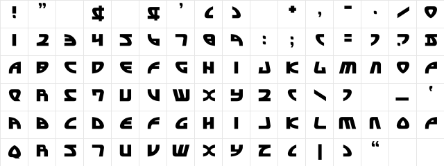 Officer Domenic Regular  glyph index
