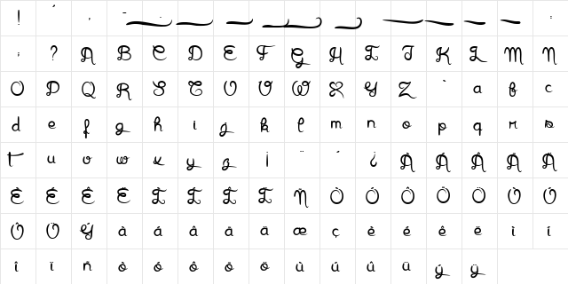 Arthus1 Hig6htone Regular  glyph index