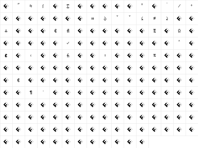 CallFourS-RegularExp Regular  glyph index