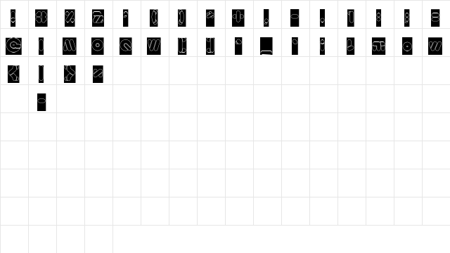 EMPEROR OF JAPAN-Hollow-Inverse Regular  glyph index