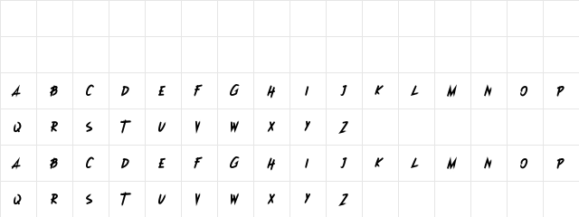 Dioxsida Regular  glyph index