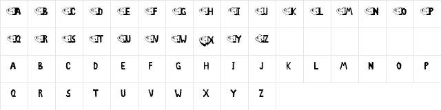 Facii Regular  glyph index