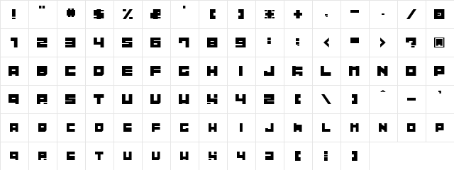 Tibitto Regular  glyph index