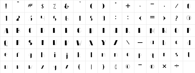 Fuqaha Regular  glyph index
