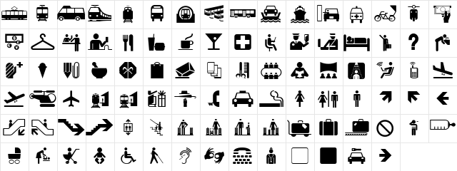 Glyphyx One NF Regular  glyph index