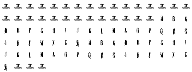 TRIUMPH REWIND Regular  glyph index
